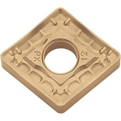 Kyocera - CNMM432 PX Grade CA025P Carbide Turning Insert - TiCN/Al2O3/TiN Finish, 80° Diamond, 1/2" Inscr Circle, 3/16" Thick, 1/32" Corner Radius - Americas Industrial Supply