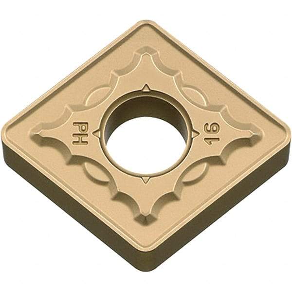 Kyocera - CNMG644 PH Grade CA025P Carbide Turning Insert - TiCN/Al2O3/TiN Finish, 80° Diamond, 3/4" Inscr Circle, 1/4" Thick, 1/16" Corner Radius - Americas Industrial Supply
