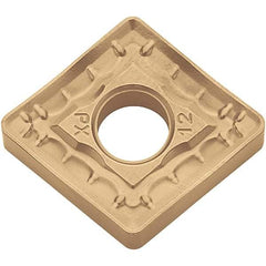 Kyocera - CNMM434 PX Grade CA025P Carbide Turning Insert - TiCN/Al2O3/TiN Finish, 80° Diamond, 1/2" Inscr Circle, 3/16" Thick, 1/16" Corner Radius - Americas Industrial Supply