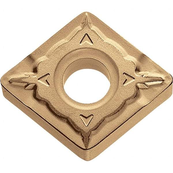Kyocera - CNMG433 WQ Grade CA025P Carbide Turning Insert - TiCN/Al2O3/TiN Finish, 80° Diamond, 1/2" Inscr Circle, 3/16" Thick, 3/64" Corner Radius - Americas Industrial Supply