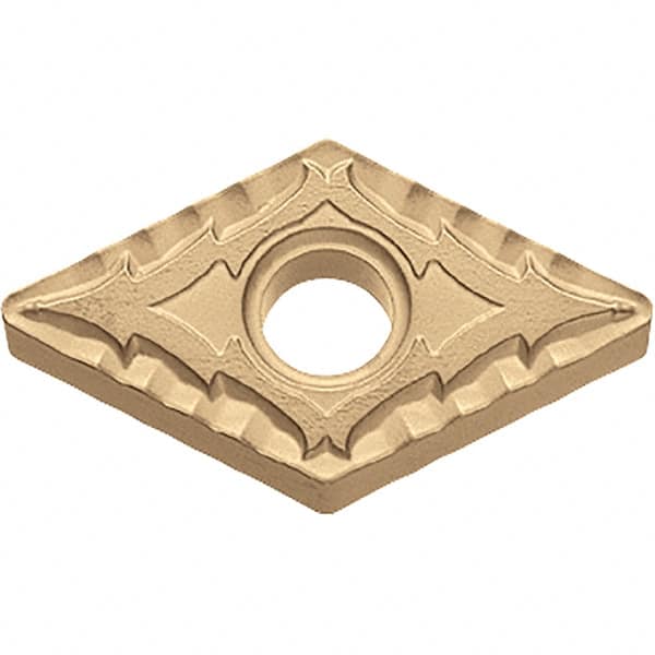 Kyocera - DNMG442 CQ Grade CA025P Carbide Turning Insert - TiCN/Al2O3/TiN Finish, 55° Diamond, 1/2" Inscr Circle, 1/4" Thick, 1/32" Corner Radius - Americas Industrial Supply