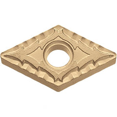 Kyocera - DNMG442 CQ Grade CA025P Carbide Turning Insert - TiCN/Al2O3/TiN Finish, 55° Diamond, 1/2" Inscr Circle, 1/4" Thick, 1/32" Corner Radius - Americas Industrial Supply