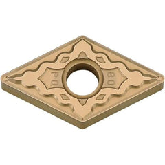 Kyocera - DNMG431 PQ Grade CA025P Carbide Turning Insert - TiCN/Al2O3/TiN Finish, 55° Diamond, 1/2" Inscr Circle, 3/16" Thick, 1/64" Corner Radius - Americas Industrial Supply