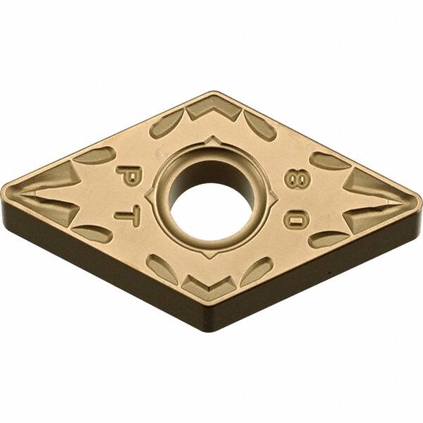 Kyocera - DNMG433 PT Grade CA025P Carbide Turning Insert - TiCN/Al2O3/TiN Finish, 55° Diamond, 1/2" Inscr Circle, 3/16" Thick, 3/64" Corner Radius - Americas Industrial Supply
