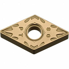 Kyocera - DNMG433 PT Grade CA025P Carbide Turning Insert - TiCN/Al2O3/TiN Finish, 55° Diamond, 1/2" Inscr Circle, 3/16" Thick, 3/64" Corner Radius - Americas Industrial Supply