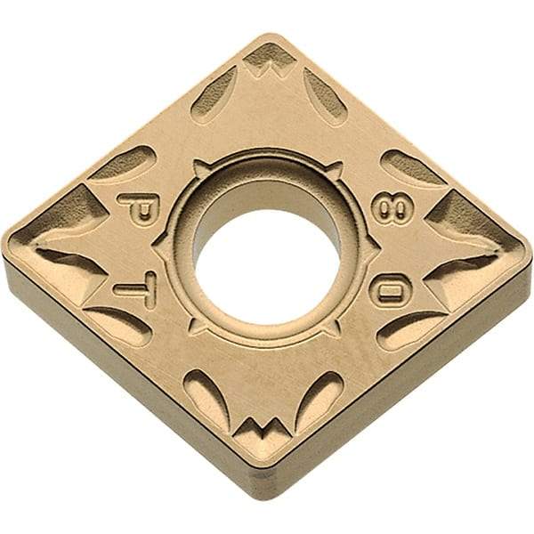 Kyocera - CNMG542 PT Grade CA025P Carbide Turning Insert - TiCN/Al2O3/TiN Finish, 80° Diamond, 5/8" Inscr Circle, 1/4" Thick, 1/32" Corner Radius - Americas Industrial Supply