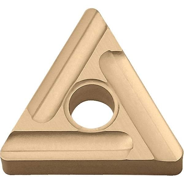 Kyocera - TNMG331 ST Grade CA025P Carbide Turning Insert - TiCN/Al2O3/TiN Finish, 60° Triangle, 3/8" Inscr Circle, 3/16" Thick, 1/64" Corner Radius - Americas Industrial Supply