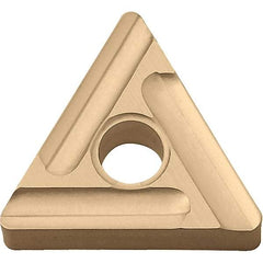 Kyocera - TNMG331 ST Grade CA025P Carbide Turning Insert - TiCN/Al2O3/TiN Finish, 60° Triangle, 3/8" Inscr Circle, 3/16" Thick, 1/64" Corner Radius - Americas Industrial Supply