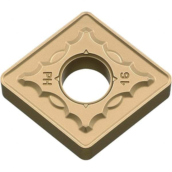 Kyocera - CNMG642 PH Grade CA025P Carbide Turning Insert - TiCN/Al2O3/TiN Finish, 80° Diamond, 3/4" Inscr Circle, 1/4" Thick, 1/32" Corner Radius - Americas Industrial Supply
