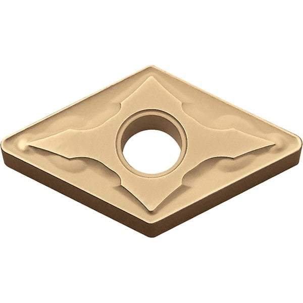 Kyocera - DNMG331 GS Grade CA025P Carbide Turning Insert - TiCN/Al2O3/TiN Finish, 55° Diamond, 3/8" Inscr Circle, 3/16" Thick, 1/64" Corner Radius - Americas Industrial Supply