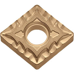 Kyocera - CNMG432 CQ Grade CA025P Carbide Turning Insert - TiCN/Al2O3/TiN Finish, 80° Diamond, 1/2" Inscr Circle, 3/16" Thick, 1/32" Corner Radius - Americas Industrial Supply