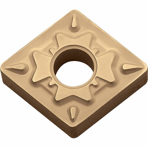 Kyocera - CNMG331 HQ Grade CA025P Carbide Turning Insert - TiCN/Al2O3/TiN Finish, 80° Diamond, 3/8" Inscr Circle, 3/16" Thick, 1/64" Corner Radius - Americas Industrial Supply