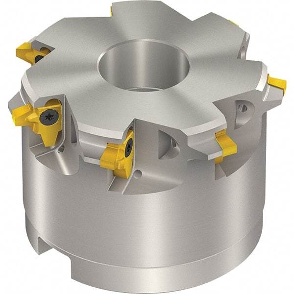 Vargus - 3.15" Cut Diam, 11.811" Max Depth of Cut, 1" Shank Diam, Internal/External Indexable Thread Mill - Insert Style 3LI, 3/8" Insert Size, 7 Inserts, Toolholder Style TM SC-D, 2.16" OAL - Americas Industrial Supply