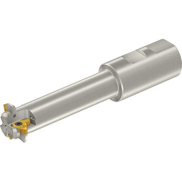 Vargus - 28.5mm Cut Diam, 70mm Max Hole Depth, 25mm Shank Diam, Internal/External Indexable Thread Mill - Insert Style 3LI, 3/8" Insert Size, 2 Inserts, Toolholder Style TM SC W, 135mm OAL - Americas Industrial Supply