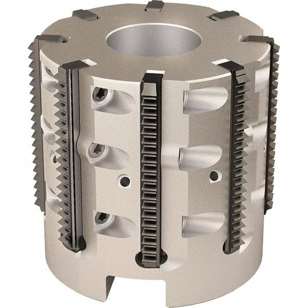 Vargus - 52mm Cut Diam, 200mm Max Hole Depth, 27mm Shank Diam, Internal/External Indexable Thread Mill - Insert Style R40, 8 Inserts, Toolholder Style RTMC-D, 50mm OAL - Americas Industrial Supply