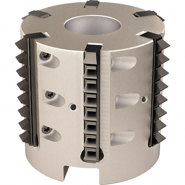 Vargus - 57.94mm Cut Diam, 200mm Max Hole Depth, 27mm Shank Diam, Internal/External Indexable Thread Mill - Insert Style R41, 6 Inserts, Toolholder Style RTMC-D, 50mm OAL - Americas Industrial Supply