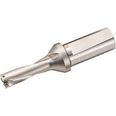 Kyocera - 3-3/4" Max Drill Depth, 3xD, 1-1/4" Diam, Indexable Insert Drill - 2 Inserts, 1-1/2" Shank Diam, Weldon Shank - Americas Industrial Supply