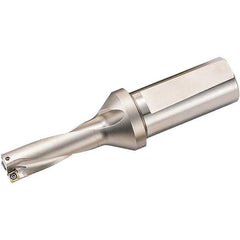 Kyocera - 1-7/8" Max Drill Depth, 3xD, 5/8" Diam, Indexable Insert Drill - 2 Inserts, 3/4" Shank Diam, Weldon Shank - Americas Industrial Supply