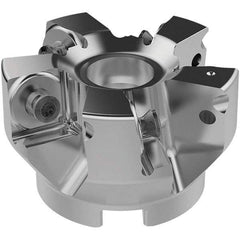 Seco - 63mm Cut Diam, 22mm Arbor Hole, 13mm Max Depth of Cut, 88° Indexable Chamfer & Angle Face Mill - 5 Inserts, SNMU1606.. Insert, Right Hand Cut, 5 Flutes, Through Coolant, Series R220.88-16 - Americas Industrial Supply