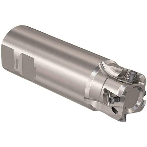 Seco - 1-1/2" Cut Diam, 12mm Max Depth of Cut, 1-1/2" Shank Diam, 120mm OAL, Indexable Square Shoulder Slot Milling End Mill - LOEX12 Inserts, Weldon Shank, 90° Lead Angle, Through Coolant, Series 217.94-12 - Americas Industrial Supply