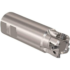 Seco - 1-1/2" Cut Diam, 12mm Max Depth of Cut, 1-1/2" Shank Diam, 120mm OAL, Indexable Square Shoulder Slot Milling End Mill - LOEX12 Inserts, Weldon Shank, 90° Lead Angle, Through Coolant, Series 217.94-12 - Americas Industrial Supply