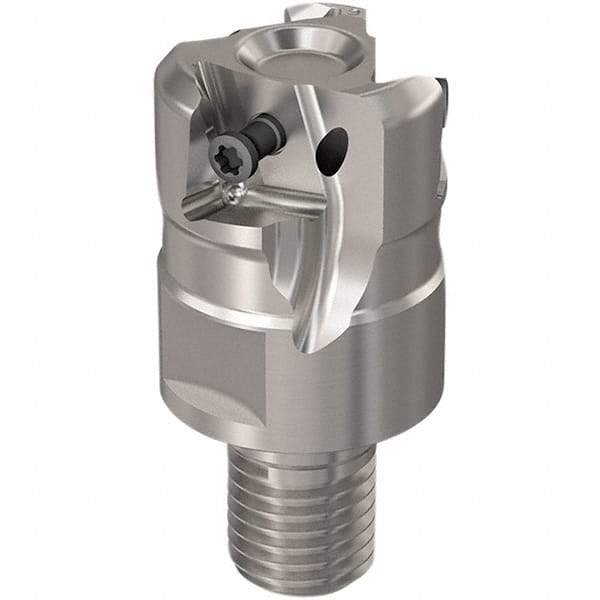Seco - 1-1/4" Cut Diam, 12mm Max Depth of Cut, 16mm Shank Diam, 40mm OAL, Indexable Square Shoulder Slot Milling End Mill - LOEX12 Inserts, M16 Modular Connection, 90° Lead Angle, Through Coolant, Series 217.94-12 - Americas Industrial Supply