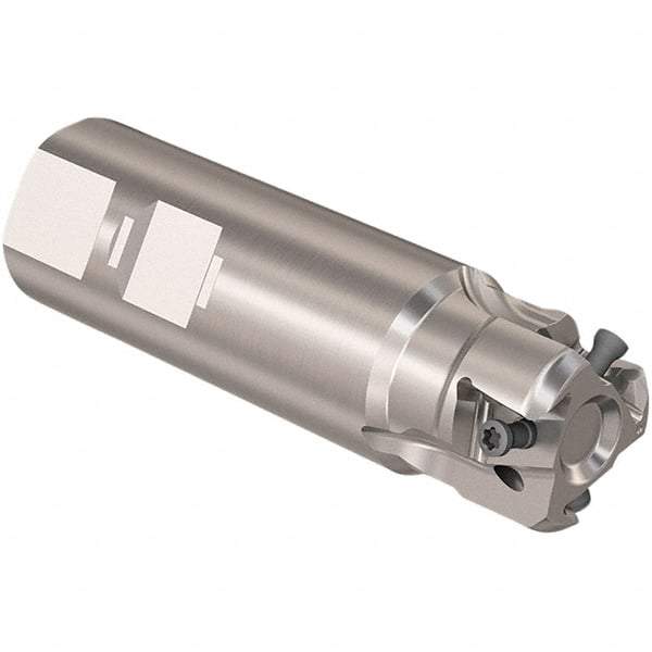 Seco - 32mm Cut Diam, 12mm Max Depth of Cut, 32mm Shank Diam, 110mm OAL, Indexable Square Shoulder Slot Milling End Mill - LOEX12 Inserts, Weldon Shank, 90° Lead Angle, Through Coolant, Series 217.94-12 - Americas Industrial Supply