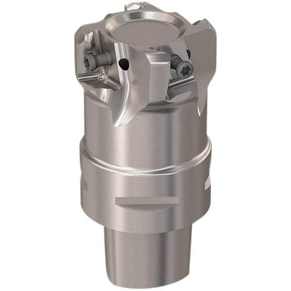 Seco - 44mm Cut Diam, 12mm Max Depth of Cut, 60mm OAL, Indexable Square Shoulder Slot Milling End Mill - LOEX12 Inserts, C4 Modular Connection, 90° Lead Angle, Through Coolant, Series 217.94-12 - Americas Industrial Supply