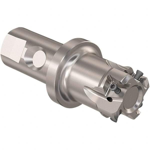 Seco - 40mm Cut Diam, 12mm Max Depth of Cut, 32mm Shank Diam, 120mm OAL, Indexable Square Shoulder Slot Milling End Mill - LOEX12 Inserts, Weldon Shank, 90° Lead Angle, Through Coolant, Series 217.94-12 - Americas Industrial Supply
