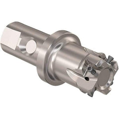 Seco - 40mm Cut Diam, 12mm Max Depth of Cut, 32mm Shank Diam, 120mm OAL, Indexable Square Shoulder Slot Milling End Mill - LOEX12 Inserts, Weldon Shank, 90° Lead Angle, Through Coolant, Series 217.94-12 - Americas Industrial Supply