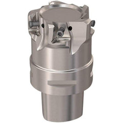 Seco - 54mm Cut Diam, 12mm Max Depth of Cut, 60mm OAL, Indexable Square Shoulder Slot Milling End Mill - LOEX12 Inserts, C5 Modular Connection, 90° Lead Angle, Through Coolant, Series C5-217.94-12 - Americas Industrial Supply