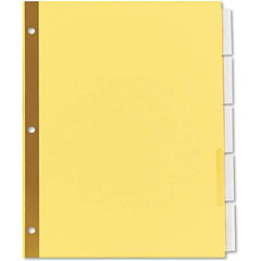 UNIVERSAL - Tabs, Indexes & Dividers Indexes & Divider Type: Customizable Size: 8-1/2 x 11 - Americas Industrial Supply