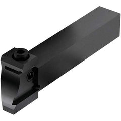 Seco - Tool Block Style 150.10-JETI, 15.49mm Blade Height, 80.3mm OAL, 5/8" OAH, Indexable Cutoff Blade Tool Block - 0.63mm Shank Height, 5/8" Shank Width, Through Coolant - Americas Industrial Supply