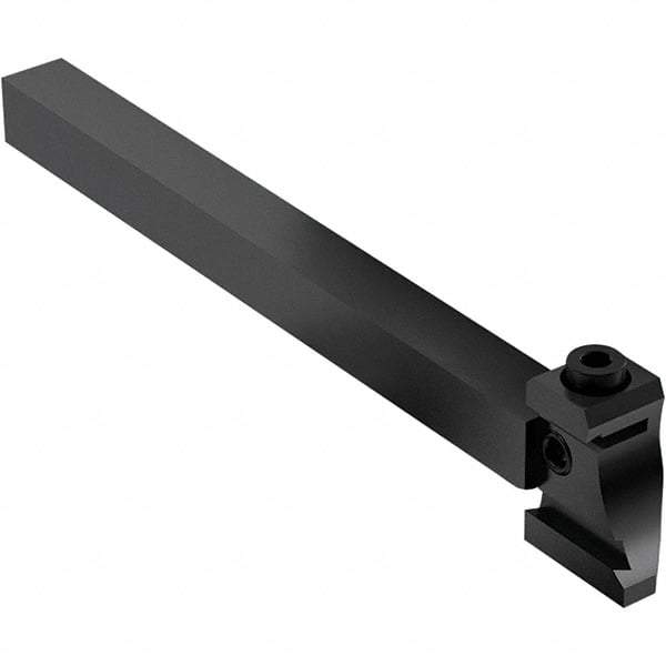 Seco - Tool Block Style 150.10-JETI, 15.49mm Blade Height, 80.3mm OAL, 1/2" OAH, Indexable Cutoff Blade Tool Block - 0.5mm Shank Height, 1/2" Shank Width, Through Coolant - Americas Industrial Supply