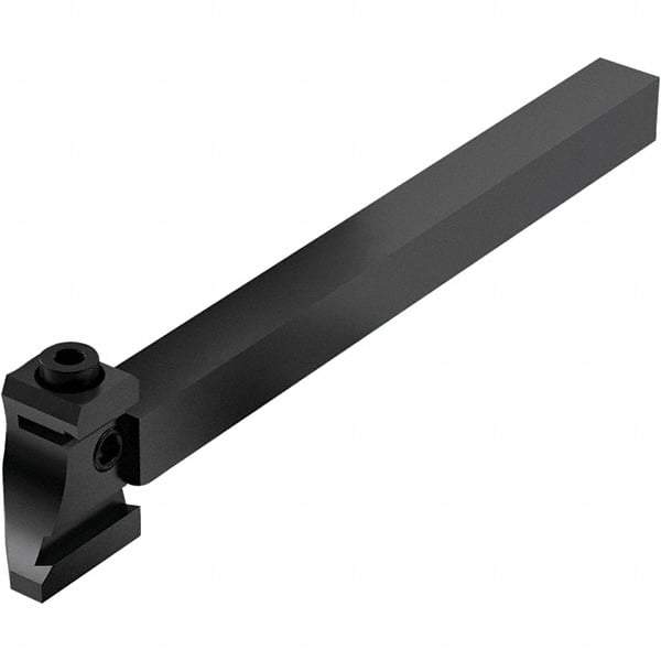 Seco - Tool Block Style 150.10-JETI, 15.49mm Blade Height, 80.3mm OAL, 1/2" OAH, Indexable Cutoff Blade Tool Block - 0.5mm Shank Height, 1/2" Shank Width, Through Coolant - Americas Industrial Supply
