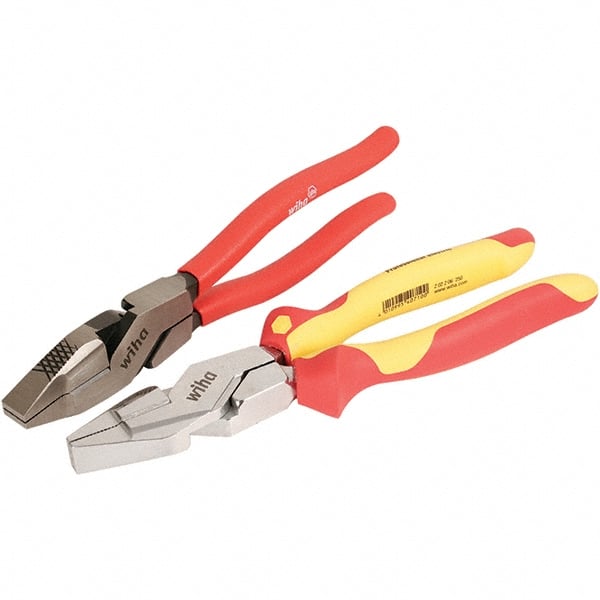 Wiha - Plier Sets Set Type: Insulated Pliers; Linesman Pliers Number of Pieces: 2 - Americas Industrial Supply