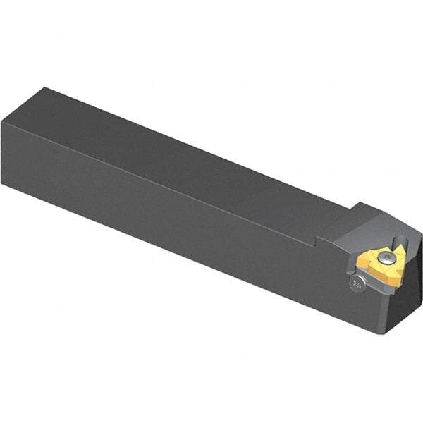 Vargus - External Thread, Left Hand Cut, 25mm Shank Width x 25mm Shank Height Indexable Threading Toolholder - 153.6mm OAL, 3EL Insert Compatibility, AL Toolholder, Series Standard - Americas Industrial Supply