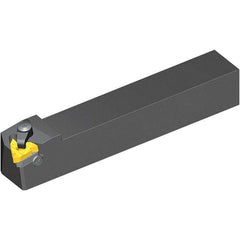 Vargus - External Thread, Right Hand Cut, 20mm Shank Width x 20mm Shank Height Indexable Threading Toolholder - 128.6mm OAL, 3ER Insert Compatibility, AL Toolholder, Series Standard - Americas Industrial Supply