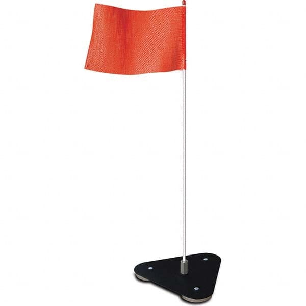 Checkers - Marking Flags Type: Warning Whip Flag Message or Pattern: Solid Color - Americas Industrial Supply