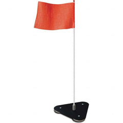 Checkers - Marking Flags Type: Warning Whip Flag Message or Pattern: Solid Color - Americas Industrial Supply