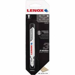 Lenox - Jig Saw Blades Blade Material: Bi-Metal Blade Length (Inch): 3-1/2 - Americas Industrial Supply