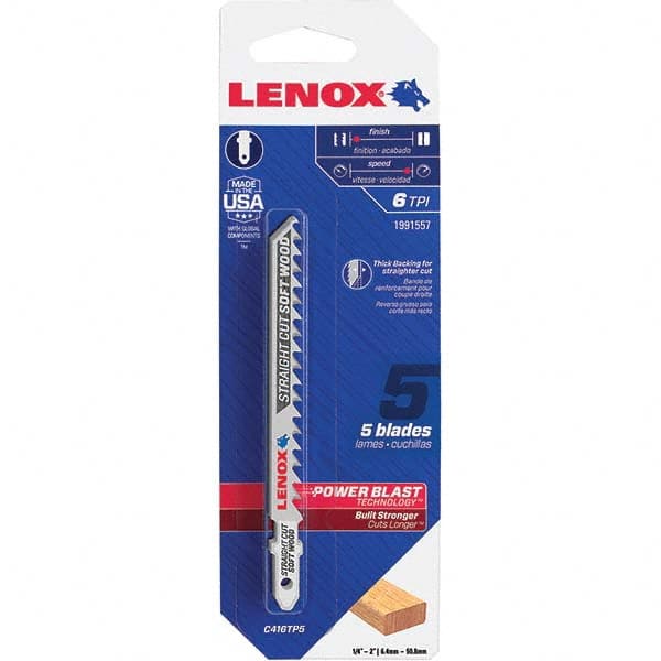 Lenox - Jig Saw Blades Blade Material: Bi-Metal Blade Length (Inch): 4 - Americas Industrial Supply