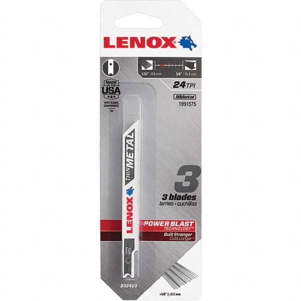 Lenox - Jig Saw Blades Blade Material: Bi-Metal Blade Length (Inch): 3-5/8 - Americas Industrial Supply