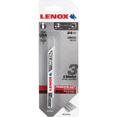 Lenox - Jig Saw Blades Blade Material: Bi-Metal Blade Length (Inch): 3-5/8 - Americas Industrial Supply