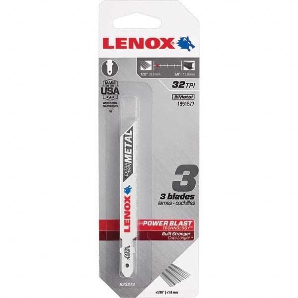 Lenox - Jig Saw Blades Blade Material: Bi-Metal Blade Length (Inch): 3-5/8 - Americas Industrial Supply