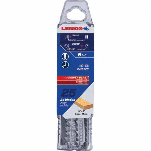 Lenox - Jig Saw Blades Blade Material: Bi-Metal Blade Length (Inch): 4 - Americas Industrial Supply