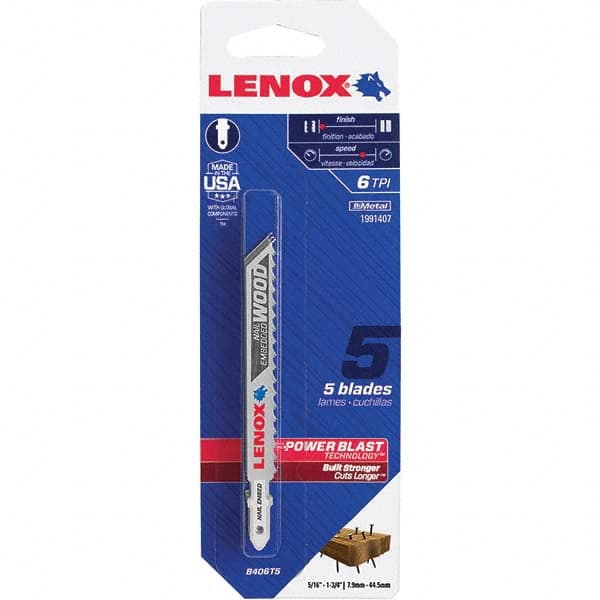 Lenox - Jig Saw Blades Blade Material: Bi-Metal Blade Length (Inch): 4 - Americas Industrial Supply