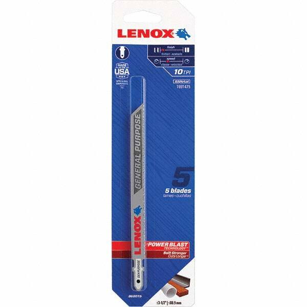 Lenox - Jig Saw Blades Blade Material: Bi-Metal Blade Length (Inch): 5-1/4 - Americas Industrial Supply
