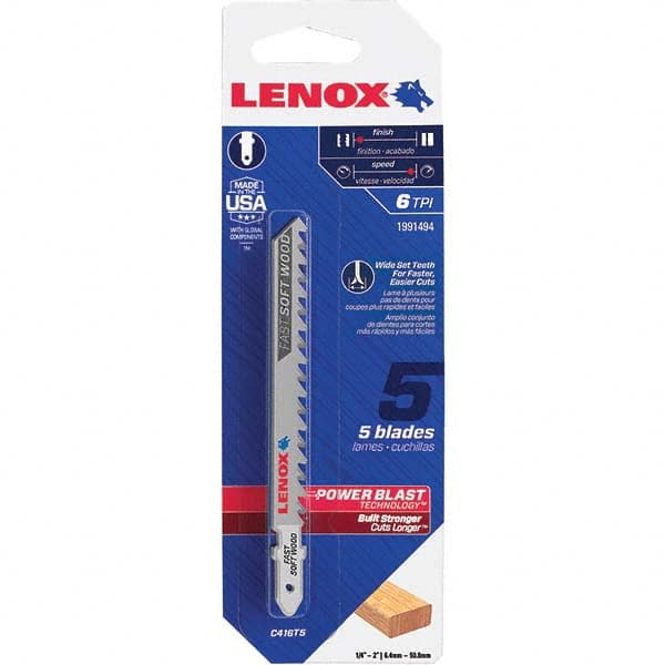 Lenox - Jig Saw Blades Blade Material: Bi-Metal Blade Length (Inch): 4 - Americas Industrial Supply
