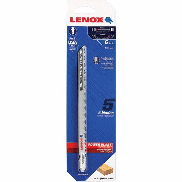 Lenox - Jig Saw Blades Blade Material: Bi-Metal Blade Length (Inch): 6 - Americas Industrial Supply